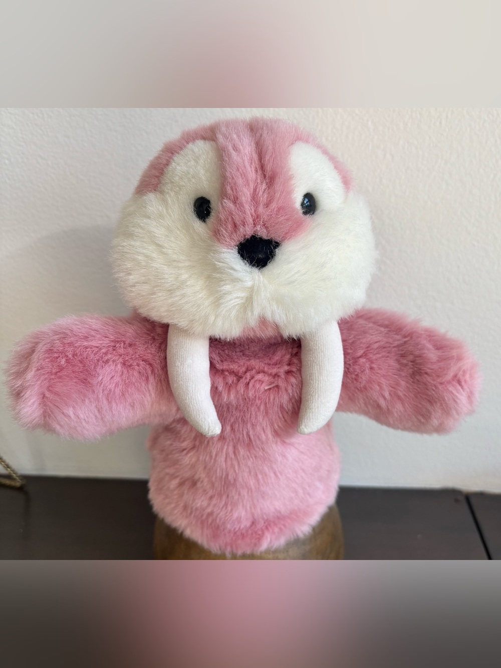 GUND Pink Walrus Plush Hand Puppet